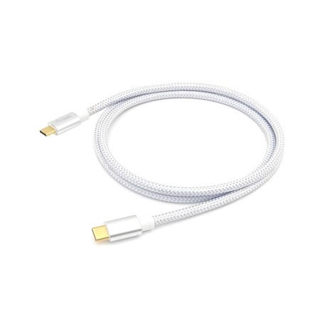 128356 Cable USB 3.2 Gen 2 C a C  M/M  1 0m  PD 100W   4K/60Hz  10Gbps  Blanco