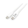 128361 Cable USB 3.2 Gen 1 C a C  M/M   1 0m  PD 60W  5Gbps  Blanco