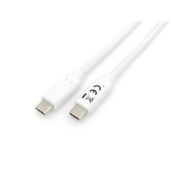 128362 Cable USB 3.2 Gen 1 C a C   M/M   2 0m  PD 60W  5Gbps  Blanco