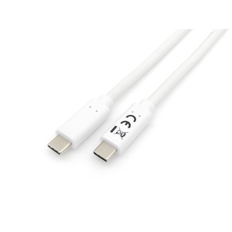 128362 Cable USB 3.2 Gen 1 C a C   M/M   2 0m  PD 60W  5Gbps  Blanco