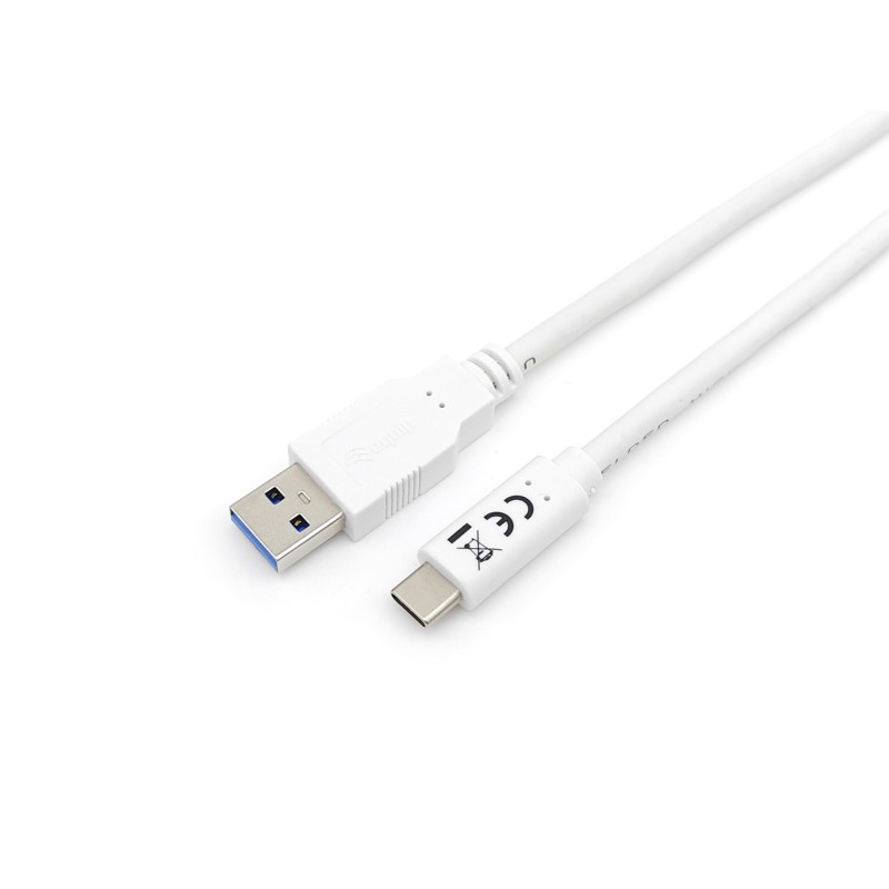 128363 Cable USB 3.2 Gen 1 C a A  M/M   1 0m  5Gbps  Blanco