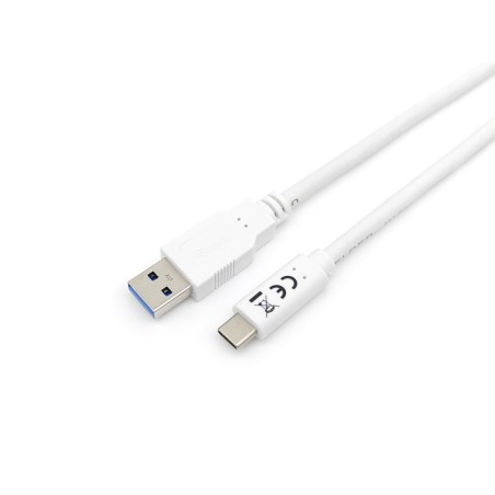 128363 Cable USB 3.2 Gen 1 C a A  M/M   1 0m  5Gbps  Blanco