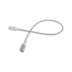 128375 Cable de extensin USB 3.2 Gen 2 C a C  0 5m  M/F  4K/60Hz  10Gbps  Blanco