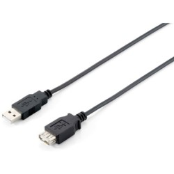 128850 Cable de extensin USB 2.0 tipo A macho a hembra  1 8 m   negro