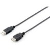 128851 Cable de extensin USB 2.0 tipo A macho a hembra  3 0 m   negro