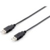 128870 Cable USB 2.0 A-A  1 8 m   Negro