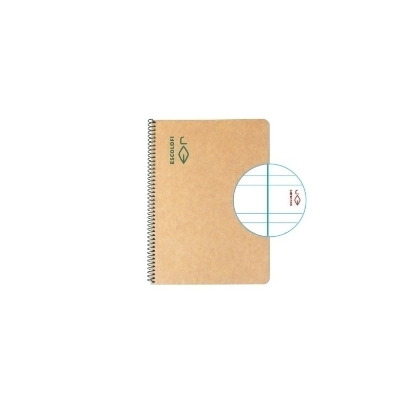 BLOCK ESCOLOFI GREEN A5 50h P.3 80g C/M - Pack de 5 unidades