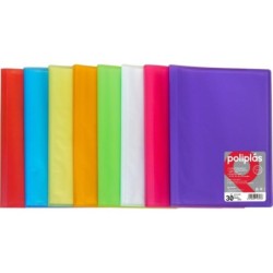 GRAFOPLS CARPETA POLIPLS DE POLIPROPILENO TRANSLCIDO CON 30 FUNDAS SOLDADAS FOLIO NATURAL