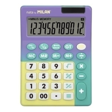 CALCULADORA MESA MILAN 12 DIG.LI/TQ B/1