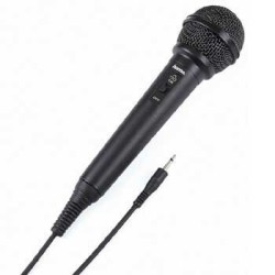 Micrófono dinámico DM20  micrófono de mano  con conector jack de 3 5 mm y de 6 35 mm  con adaptador para conectarlo a un sist