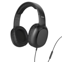 Auricular «Fun C» de botón  Micrófono  Guía de cable en un lado  USB-C  Negro