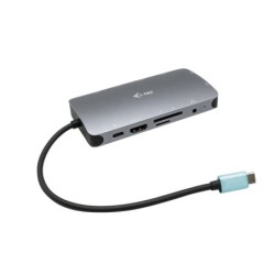 Metal USB-C Travel Nano Dock HDMI/VGA with LAN + Power Delivery 100 W