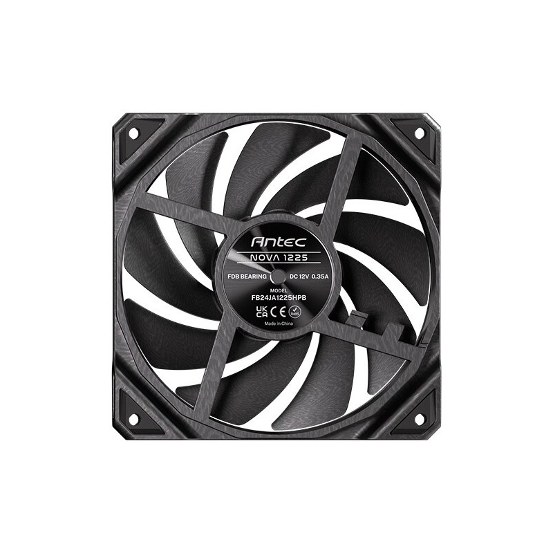 Nova Carcasa del ordenador Ventilador 12 cm Negro 3 pieza(s)