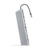 HUB USB-C 12 en 1  Conversor USB-C 3.1 a 3xUSB-A 3.0 + USB-C 3.0 + USB-C PD 100W + 2xHDMI 4K60Hz + DP 4K60Hz + RJ45 1Gbps + S