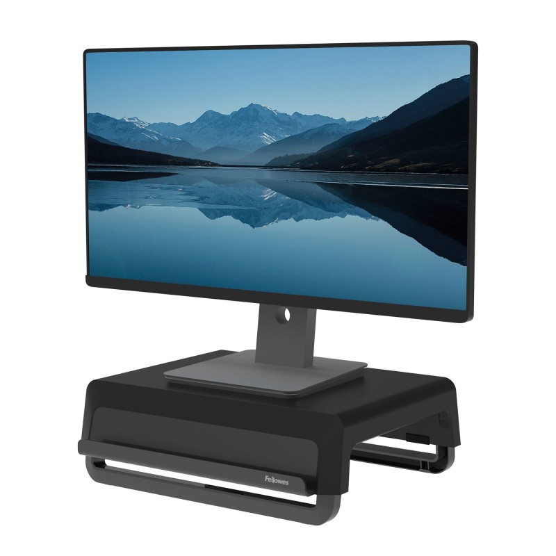 100016560 soporte para monitor Escritorio Negro  Gris