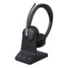 WH64 Dual Teams Headset Auriculares Inalámbrico Diadema Oficina/Centro de llamadas USB Tipo C Bluetooth Negro