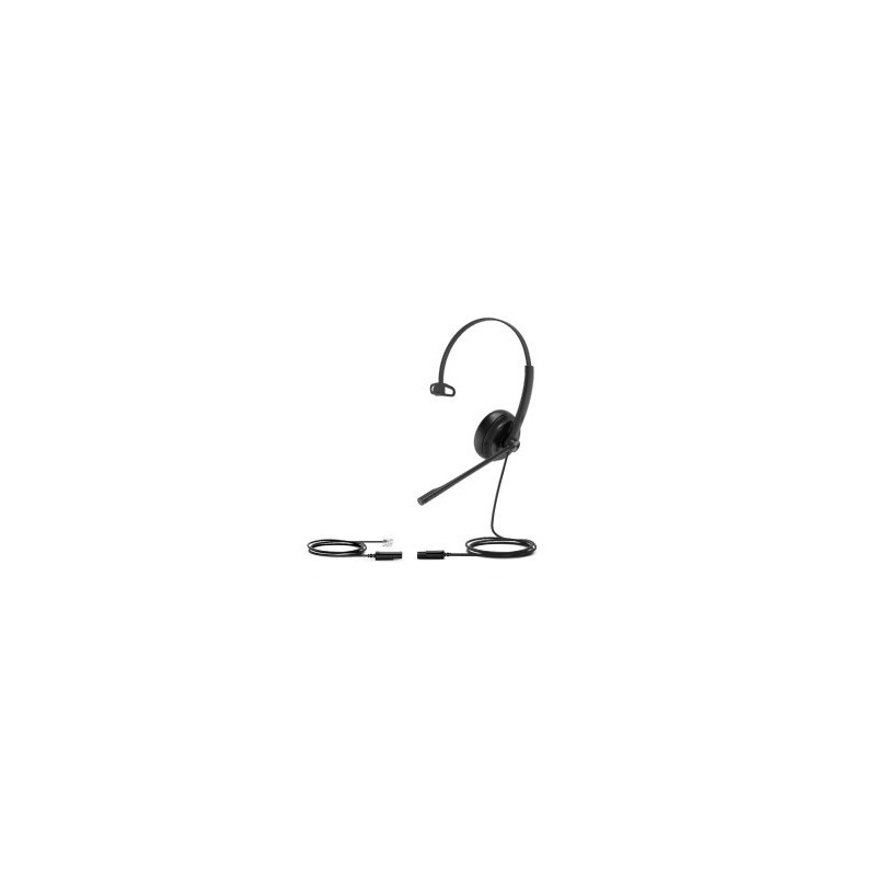 YHS34 Lite Mono Auriculares Alámbrico Diadema Oficina/Centro de llamadas Negro
