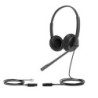 YHS34 Lite Dual Auriculares Alámbrico Diadema Oficina/Centro de llamadas Negro