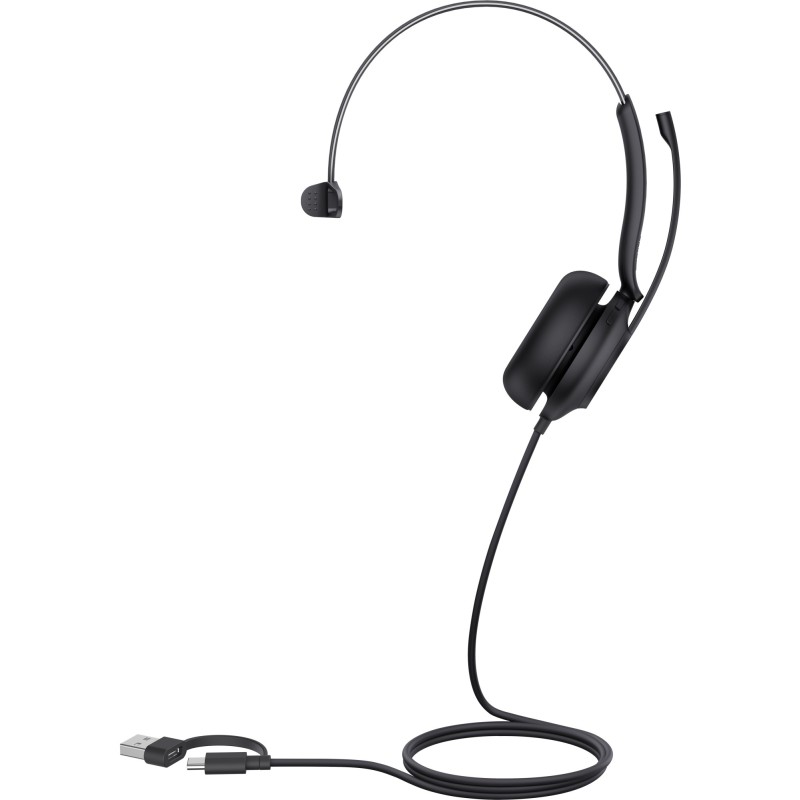UH35 Mono Teams USB-C/A Auriculares Alámbrico Diadema Llamadas/Música USB Type-C / USB Type-A Negro