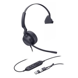 UH42 Mono Teams USB-C/A Auriculares Alámbrico Diadema Oficina/Centro de llamadas USB Type-C / USB Type-A Negro