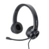 20439 auricular y casco Auriculares Alámbrico Diadema Oficina/Centro de llamadas USB Tipo C Negro