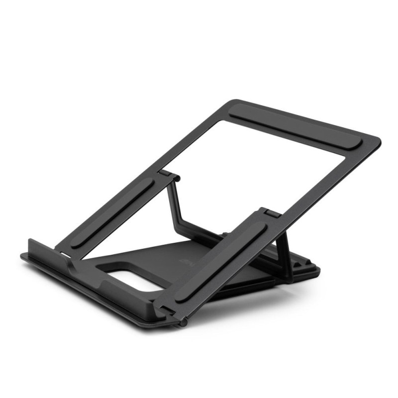 20917 soporte para ordenador portátil Mesita plegable para ordenador portátil Negro  Plata