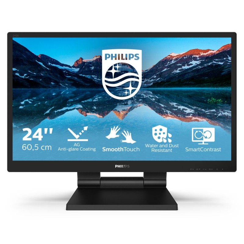 242B9TL/00 pantalla para PC 60 5 cm (23.8") 1920 x 1080 Pixeles Full HD LCD Pantalla táctil Negro