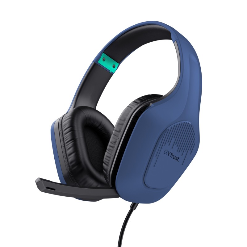 GXT 415B Zirox Auriculares Alámbrico Diadema Juego Azul