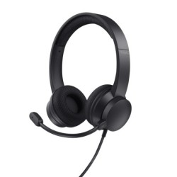 Ayda Auriculares Alámbrico Diadema Llamadas/Música USB tipo A Negro