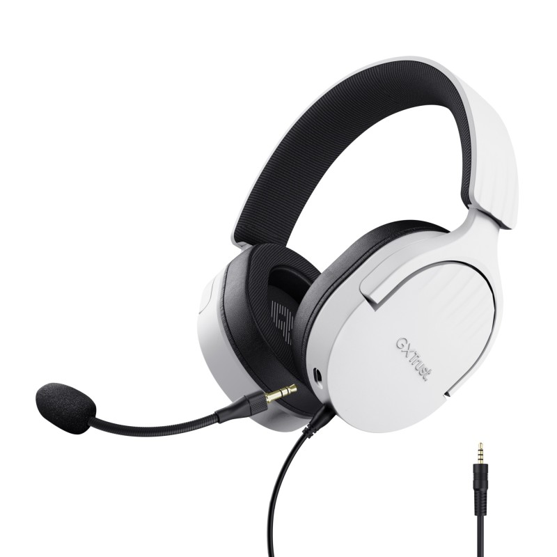 GXT 489W FAYZO Auriculares Alámbrico Diadema Juego Negro  Blanco