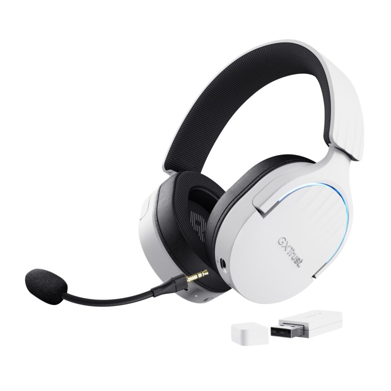 GXT 491W FAYZO Auriculares Inalámbrico y alámbrico Diadema Juego USB Tipo C Bluetooth Negro  Blanco