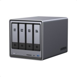 25372B servidor de almacenamiento NAS Compacto N100 8 GB DDR5 0 TB UGOS Pro Negro