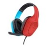 GXT 416S Zirox Auriculares Alámbrico Diadema Juego Negro  Cian  Rojo