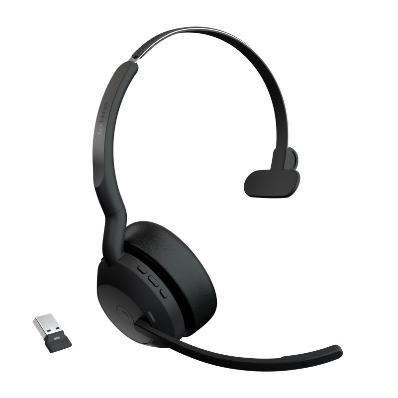 Evolve2 55 Auriculares Inalámbrico Diadema Oficina/Centro de llamadas USB Tipo C Bluetooth Base de carga