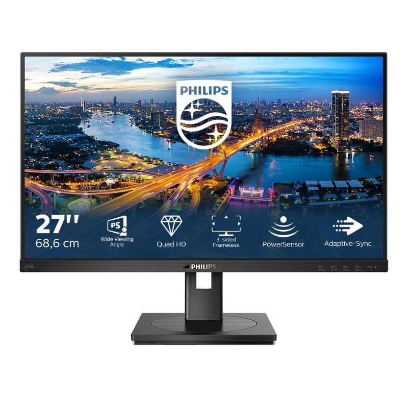 B Line 275B1/00 pantalla para PC 68 6 cm (27") 2560 x 1440 Pixeles 2K Ultra HD LCD Negro