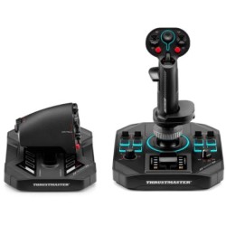 Sol-R 4 HOTAS Negro USB Joystick/Palanca de control lateral + cuadrante de aceleración Analógico/Digital PC