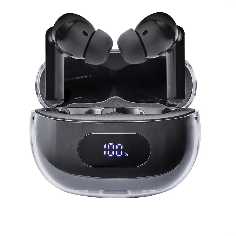 Buds Earphone Plus T310AE Black Auriculares True Wireless Stereo (TWS) Dentro de oído Llamadas/Música/Deporte/Uso diario USB 