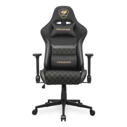 CGR-A2F-GLB Silla para videojuegos universal Asiento acolchado tapizado Negro  Oro