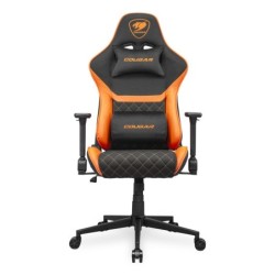 CGR-A2F Silla para videojuegos universal Asiento acolchado tapizado Negro  Naranja