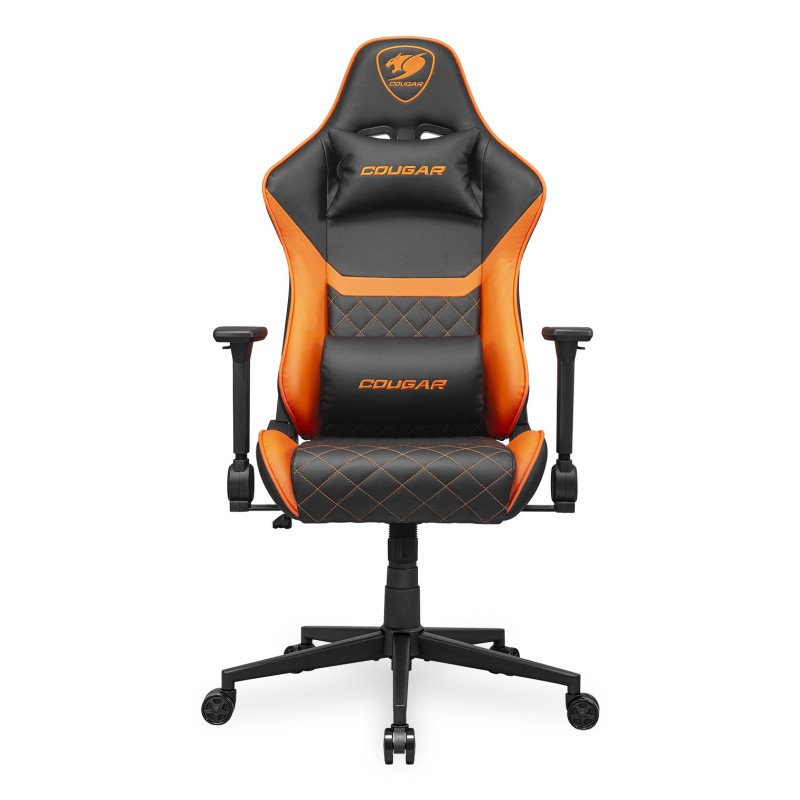 CGR-AO2 Asiento acolchado tapizado Negro  Naranja