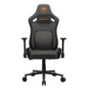 CGR-DFF-GRB Silla para videojuegos de PC Asiento acolchado tapizado Negro  Oro