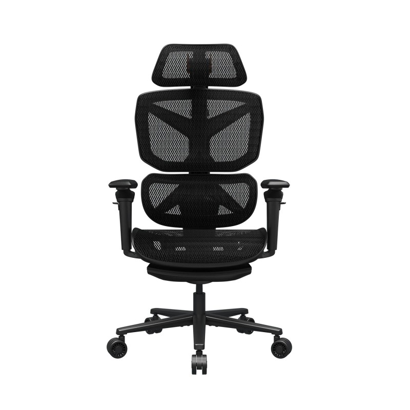 Terminator Air Silla para videojuegos universal Asiento de malla Negro