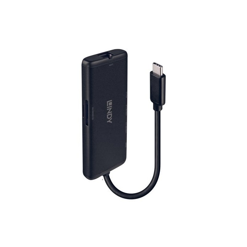 43358 base para portátil y replicador de puertos Alámbrico USB 3.2 Gen 1 (3.1 Gen 1) Type-C Negro