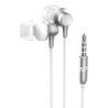 Metallized Auriculares Alámbrico Dentro de oído Llamadas/Música Plata  Blanco