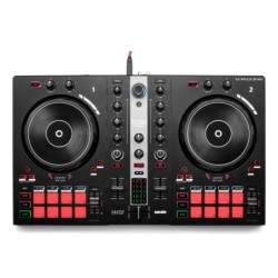 INPULSE 300 MK2 Controladora con opción de realizar scratch utilizando discos de vinilo Negro  Rojo
