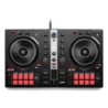 INPULSE 300 MK2 Controladora con opción de realizar scratch utilizando discos de vinilo Negro  Rojo