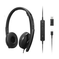 4XD1M39029 auricular y casco Auriculares Alámbrico Diadema USB Tipo C Negro
