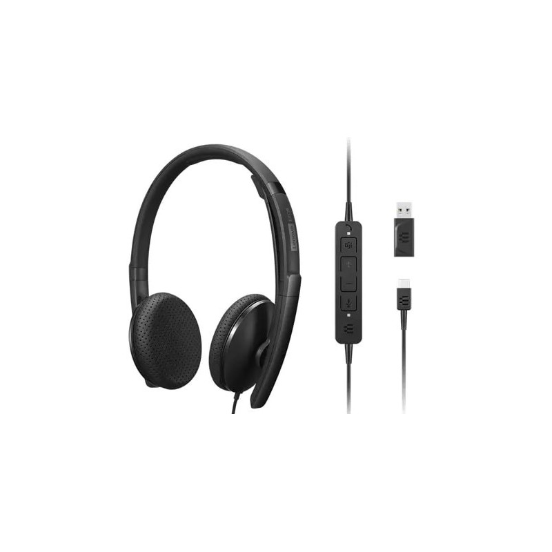 4XD1M45626 auricular y casco Auriculares Alámbrico Diadema USB Tipo C Negro