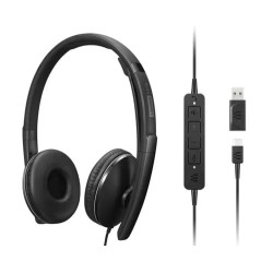4XD1M45627 auricular y casco Auriculares Alámbrico Diadema USB Tipo C Negro
