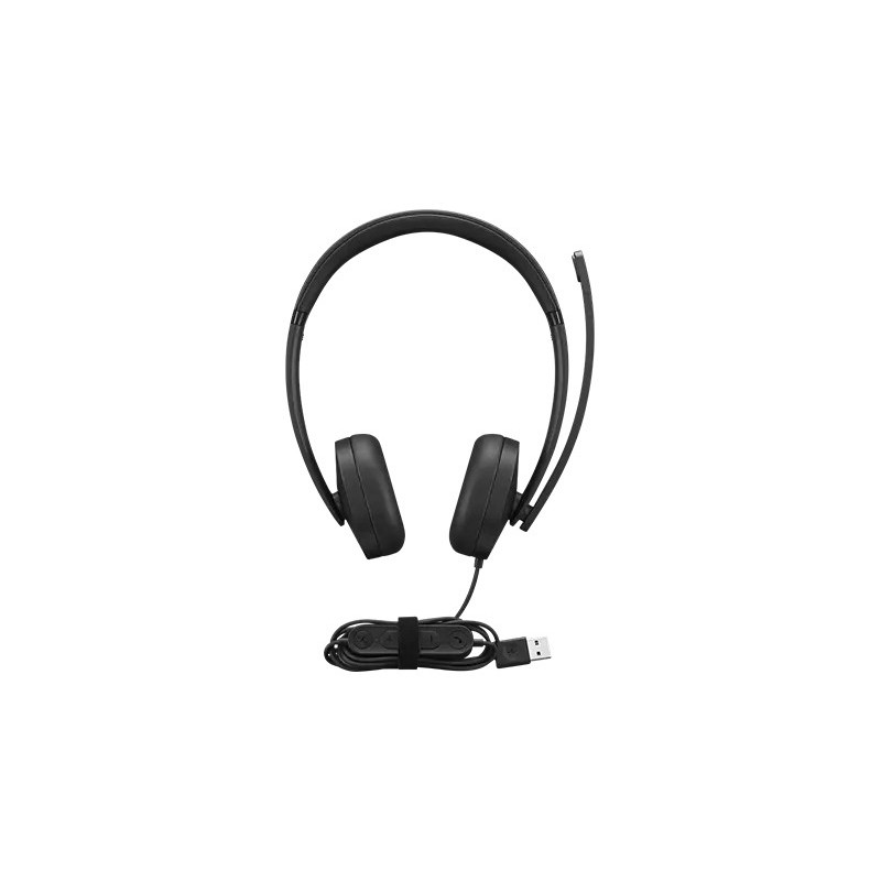 4XD1P83425 auricular y casco Auriculares Alámbrico Diadema Llamadas/Música USB tipo A Negro